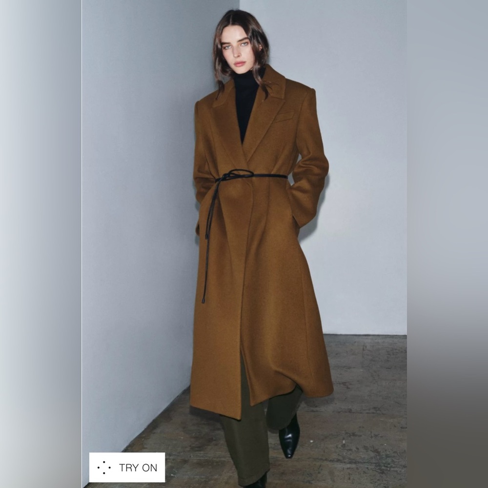 Zara wool blend ZW collection coat XS